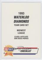 Checklist - Waterloo Diamonds