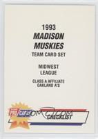 Checklist - Madison Muskies