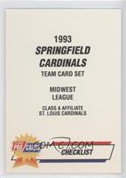 Checklist - Springfield Cardinals