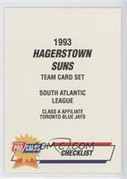 Checklist - Hagerstown Suns