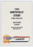 Checklist - Huntsville Stars