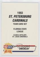 Checklist - St. Petersburg Cardinals