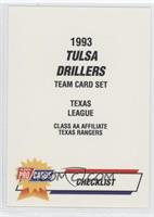 Checklist - Tulsa Drillers