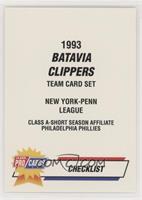 Checklist - Batavia Clippers