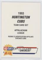 Checklist - Huntington Cubs