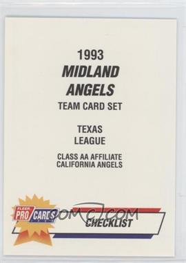1993 Fleer ProCards Minor League - [Base] #340 - Checklist - Midland Angels