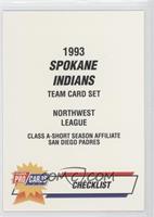 Checklist - Spokane Indians