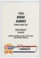 Checklist - Boise Hawks