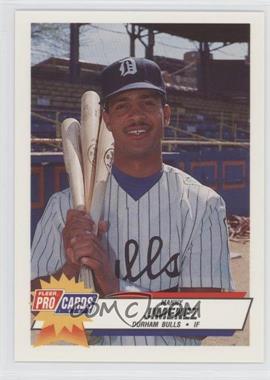 1993 Fleer ProCards Minor League - [Base] #491 - Manny Jimenez