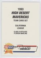 Checklist - High Desert Mavericks