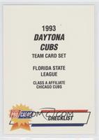 Checklist - Daytona Cubs