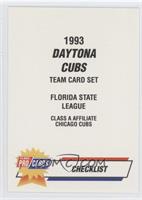 Checklist - Daytona Cubs