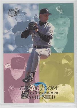 1993 Fleer Ultra - Ultra Performers #7 - David Nied /200000