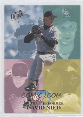 1993 Fleer Ultra - Ultra Performers #7 - David Nied /200000