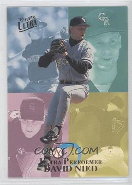 1993 Fleer Ultra - Ultra Performers #7 - David Nied /200000