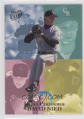 1993 Fleer Ultra - Ultra Performers #7 - David Nied /200000