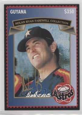 1993 Guyana Nolan Ryan Farewell Stamp Cards - [Base] - $350 #9 - Nolan Ryan