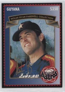 1993 Guyana Nolan Ryan Farewell Stamp Cards - [Base] - $350 #9 - Nolan Ryan