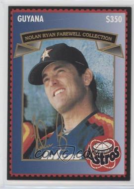 1993 Guyana Nolan Ryan Farewell Stamp Cards - [Base] - $350 #9 - Nolan Ryan