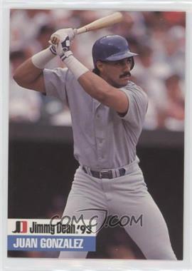 1993 Jimmy Dean Signature Edition - Food Issue [Base] #8 - Juan Gonzalez