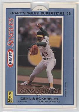 1993 Kraft Singles Superstars Pop-Ups - [Base] #6 - Dennis Eckersley