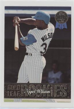 1993 Leaf - Gold Leaf Rookies - Jumbo #16 - Nigel Wilson /5000 [Noted]