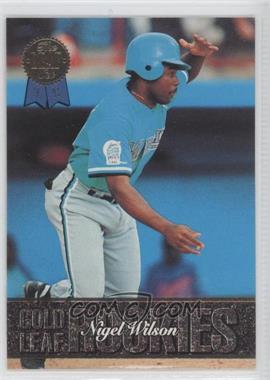 1993 Leaf - Gold Leaf Rookies #16 - Nigel Wilson