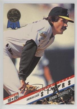 1993 Leaf - Gold Leaf Stars #10 - Dennis Eckersley, Rob Dibble