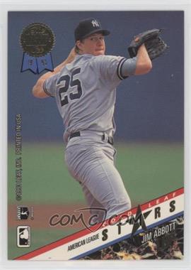 1993 Leaf - Gold Leaf Stars #18 - Tom Glavine, Jim Abbott