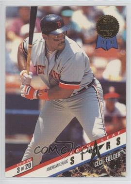 1993 Leaf - Gold Leaf Stars #3 - Cecil Fielder, Jeff Bagwell [Noted]