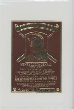 1993 Legendary Foils Baseball Legends - Honor Roll #_LOGE.1 - Lou Gehrig (Brown Background)