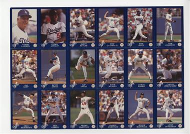 1993 Los Angeles Dodgers D.A.R.E. - [Base] #SHEET - Team Sheet [Good to VG‑EX]