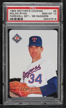 1993 Mother's Cookies Nolan Ryan Farewell Set - [Base] #6 - Nolan Ryan [PSA 10 GEM MT]