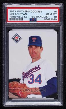 1993 Mother's Cookies Nolan Ryan Farewell Set - [Base] #6 - Nolan Ryan [PSA 10 GEM MT]