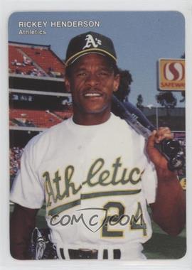 1993 Mother's Cookies Oakland Athletics - Stadium Giveaway [Base] #6 - Rickey Henderson