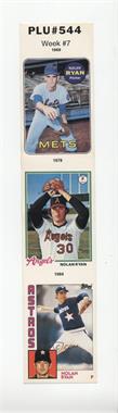 1993 Nolan Ryan Topps Reprint Stickers - Panels - Minyard #7 - Nolan Ryan