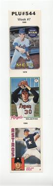 1993 Nolan Ryan Topps Reprint Stickers - Panels - Minyard #7 - Nolan Ryan