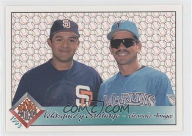 1993 Pacific Beisbol Amigos - [Base] #23 - Guillermo Velasquez, Benito Santiago