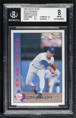 1993 Pacific Nolan Ryan 27th Season Limited Edition - [Base] #9 - Nolan Ryan [BGS 8 NM‑MT]