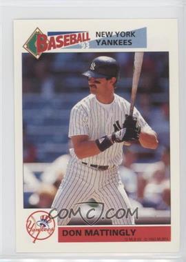 1993 Panini Album Stickers - [Base] #154 - Don Mattingly