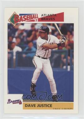 1993 Panini Album Stickers - [Base] #187 - David Justice