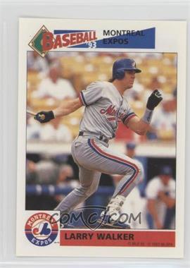 1993 Panini Album Stickers - [Base] #231 - Larry Walker