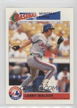 1993 Panini Album Stickers - [Base] #231 - Larry Walker