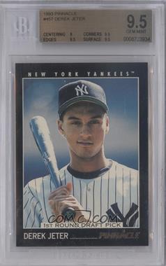 1993 Pinnacle - [Base] #457 - 1st Round Draft Pick - Derek Jeter [BGS 9.5 GEM MINT]