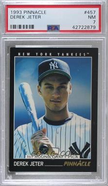 1993 Pinnacle - [Base] #457 - 1st Round Draft Pick - Derek Jeter [PSA 7 NM]