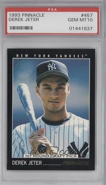 1993 Pinnacle - [Base] #457 - 1st Round Draft Pick - Derek Jeter [PSA 10 GEM MT]