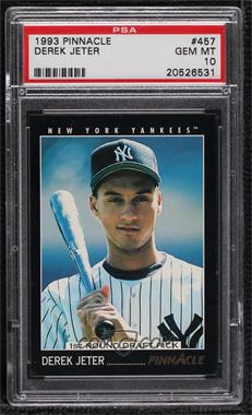 1993 Pinnacle - [Base] #457 - 1st Round Draft Pick - Derek Jeter [PSA 10 GEM MT]