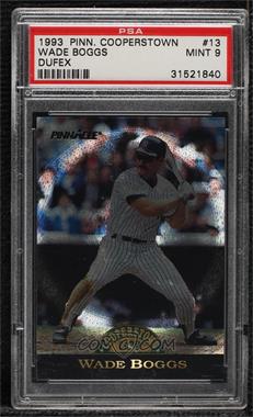 1993 Pinnacle Cooperstown Card - SCAI Convention [Base] - Dufex #13 - Wade Boggs /1000 [PSA 9 MINT]