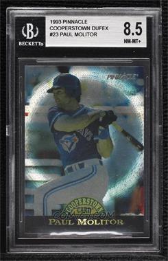 1993 Pinnacle Cooperstown Card - SCAI Convention [Base] - Dufex #23 - Paul Molitor /1000 [BGS 8.5 NM‑MT+]