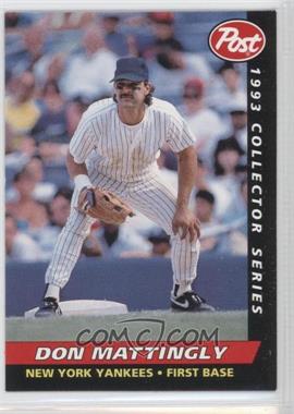 1993 Post - Food Issue [Base] #12 - Don Mattingly